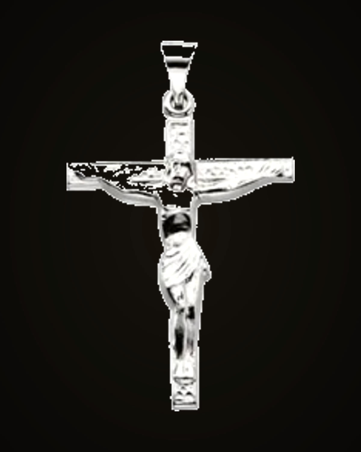 Crucifix Pendant — Sterling Silver