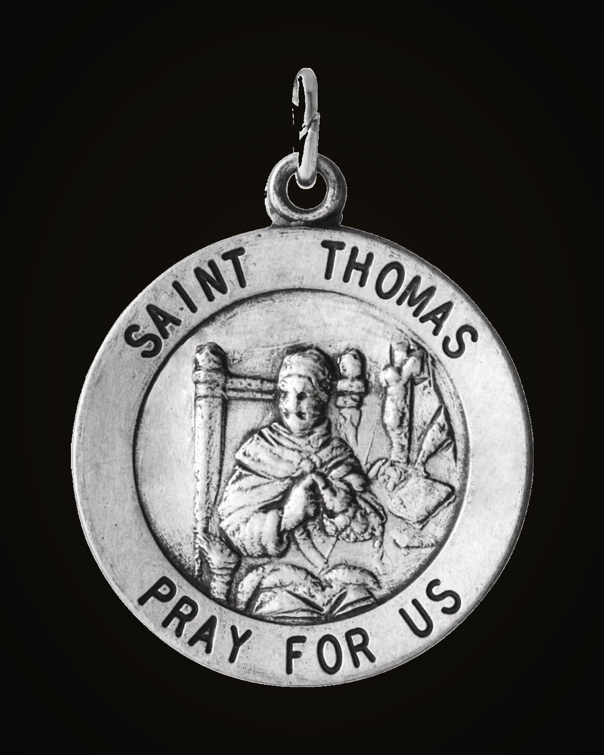 Round St. Thomas Necklace — Rhodium-Plated on Sterling Silver