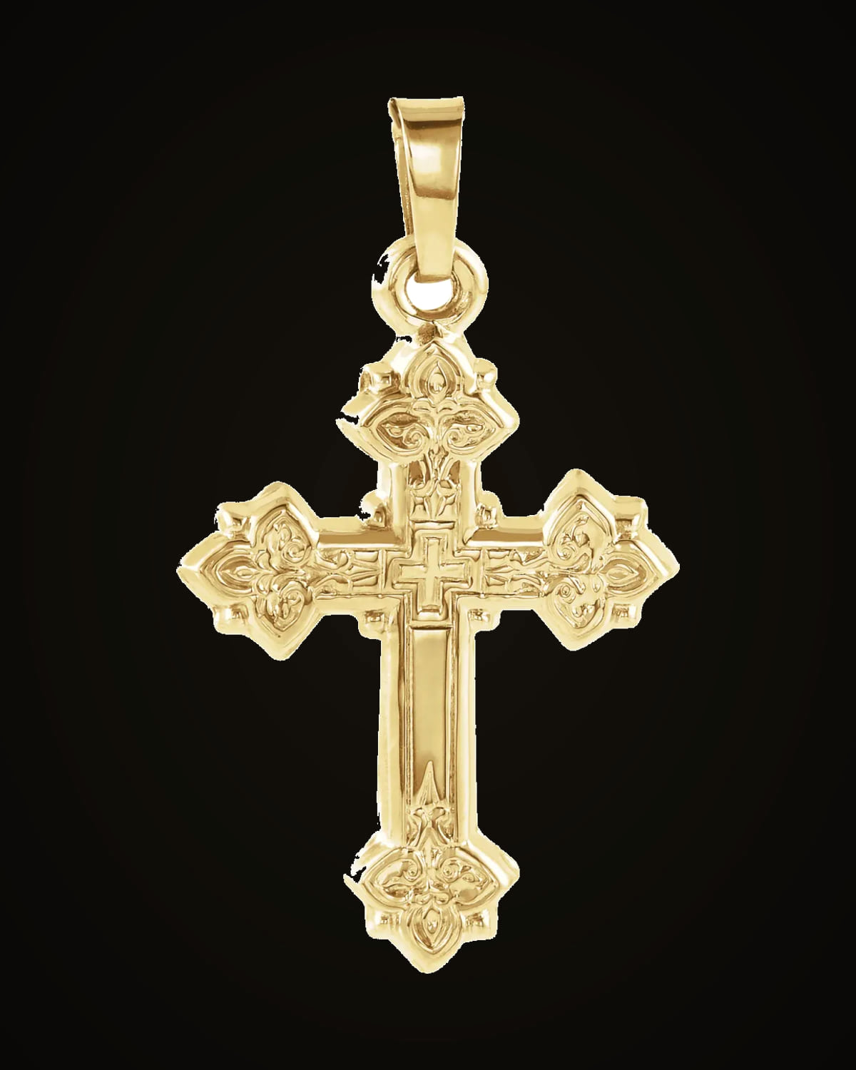 Cross Pendant — 14K Yellow Gold
