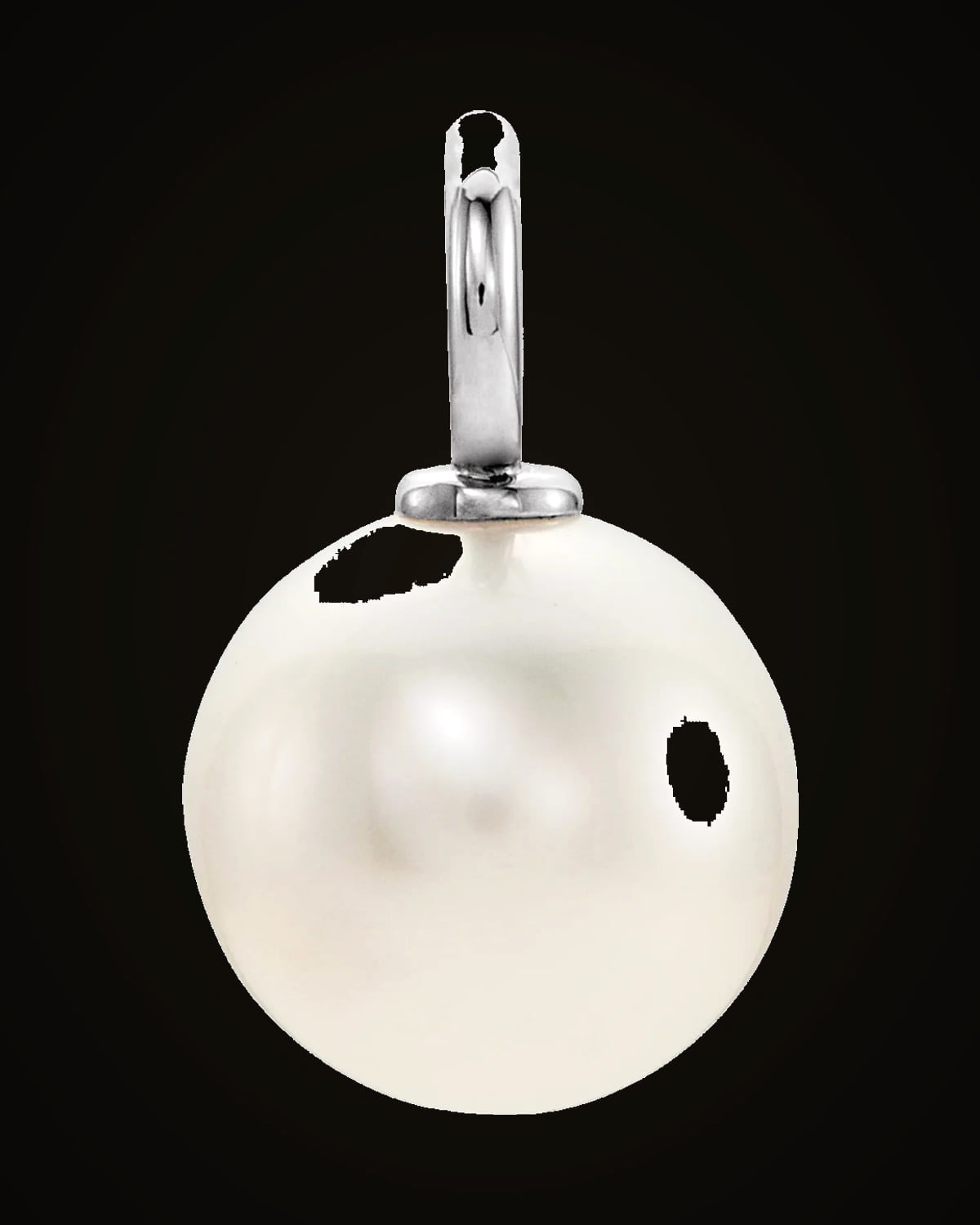 Cultured White Freshwater Pearl Pendant — Sterling Silver