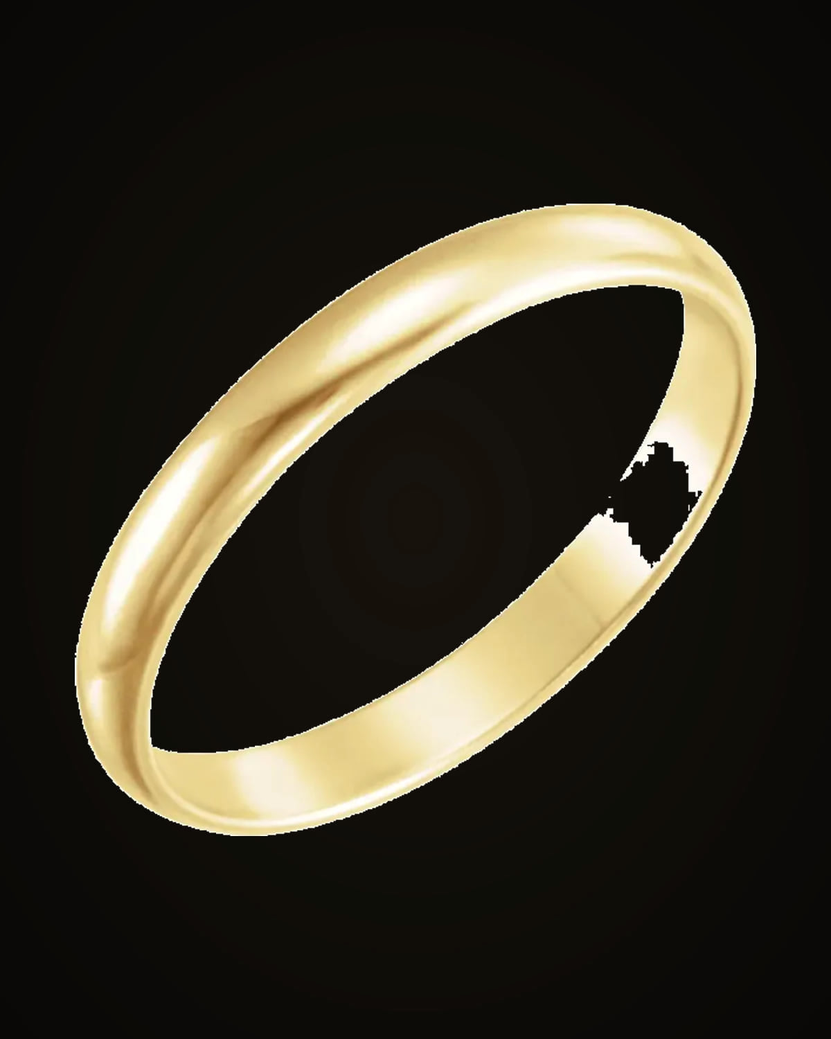 Midi Ring — 14K Yellow Gold · 2 mm · Size 2