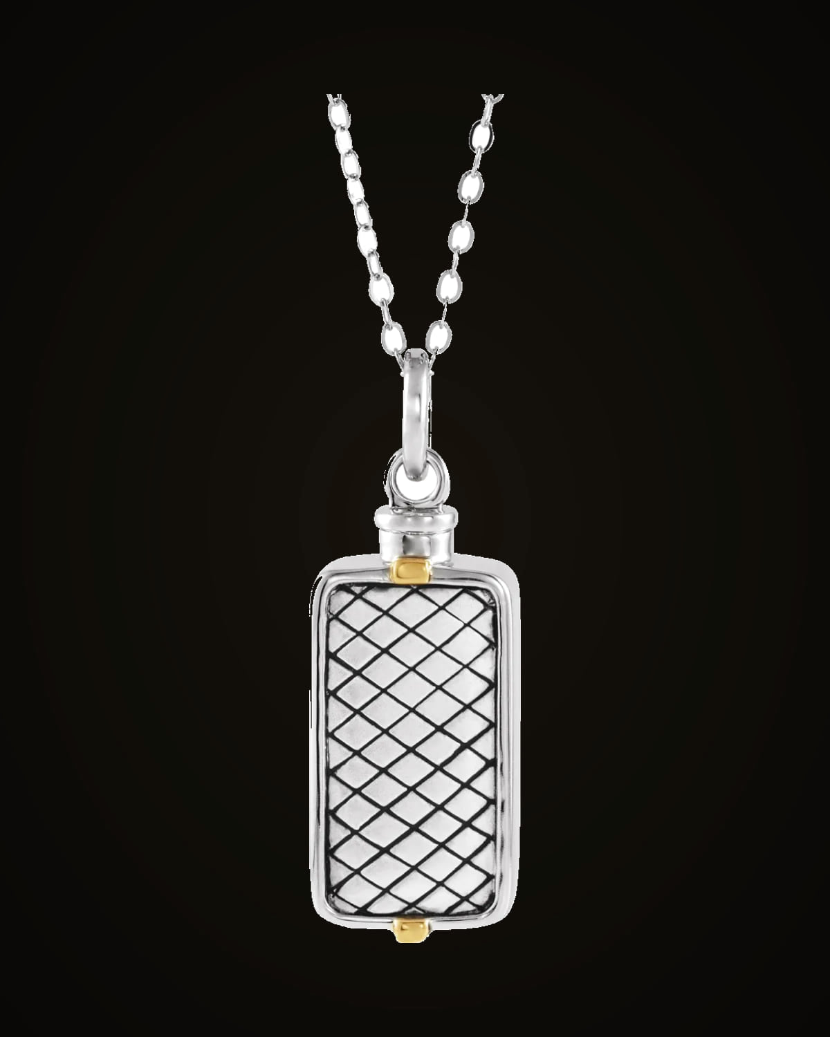 Rectangle Ash Holder Necklace — 14K Yellow Gold-Plated on Sterling Silver