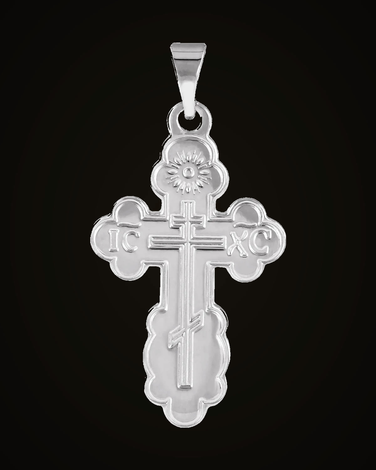 Orthodox Cross Pendant — Sterling Silver