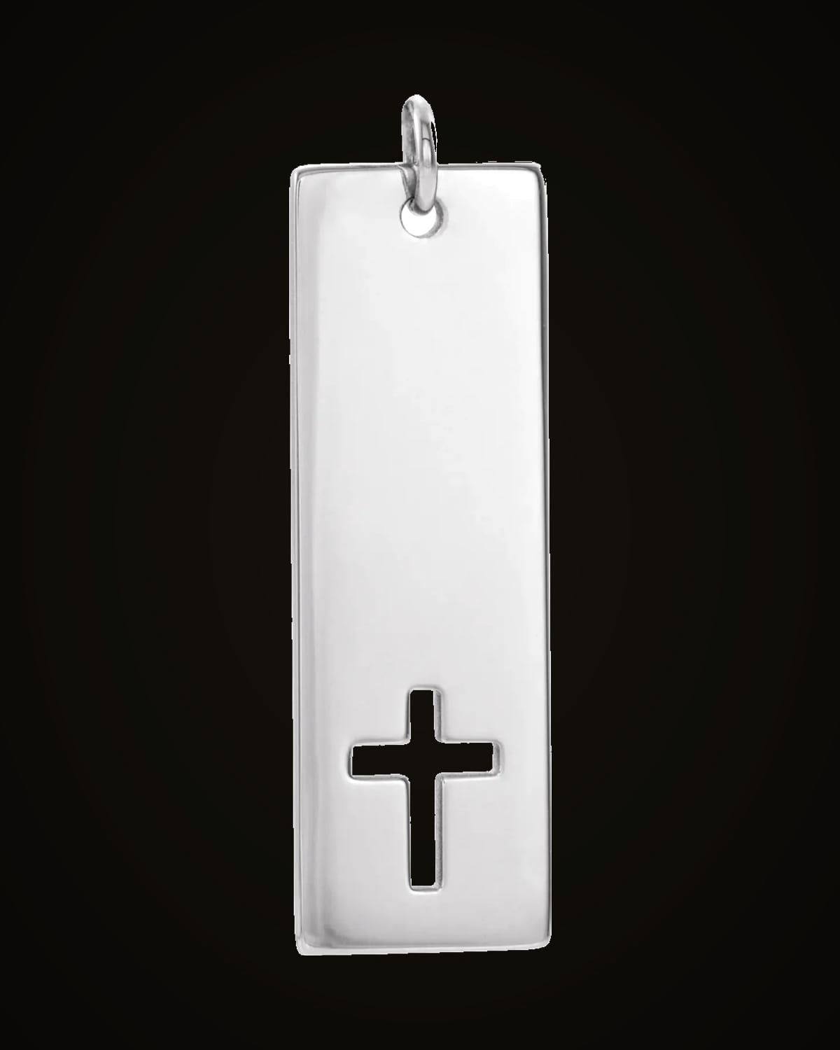 Pierced Cross Pendant — Sterling Silver