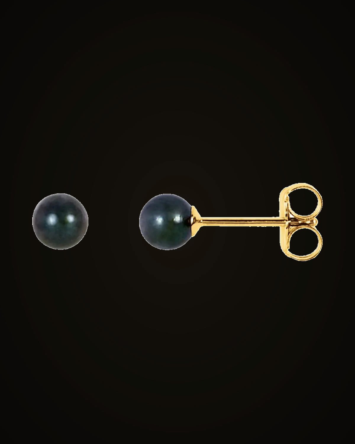 Cultured Pearl Earrings — 14K Yellow Gold · 4 mm
