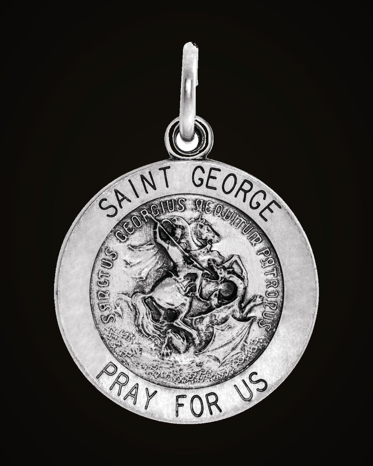 St.George Medal — Sterling Silver · 0.03 CTW
