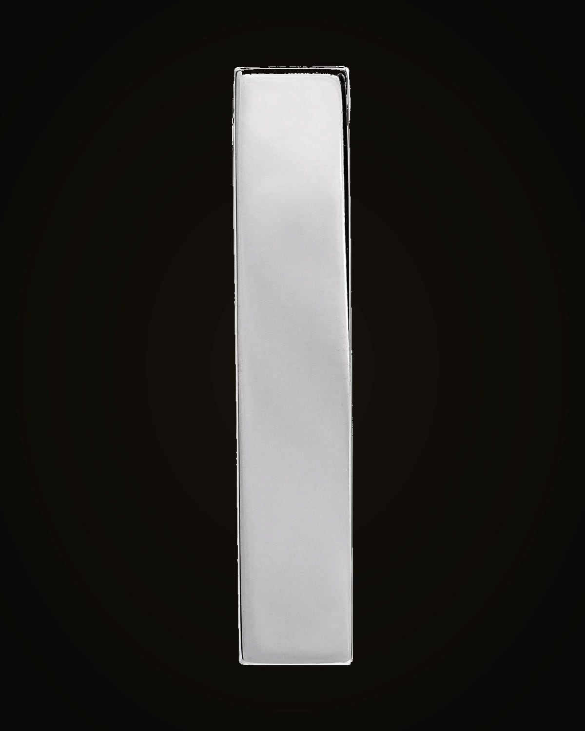Engravable Sculptural Pendant Slide — Sterling Silver