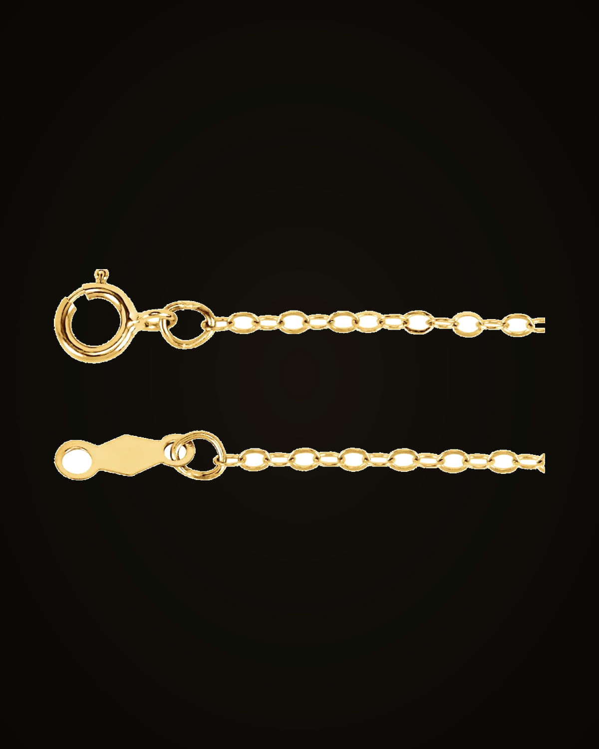 Flat Cable Chain — 14K Yellow Gold-Plated