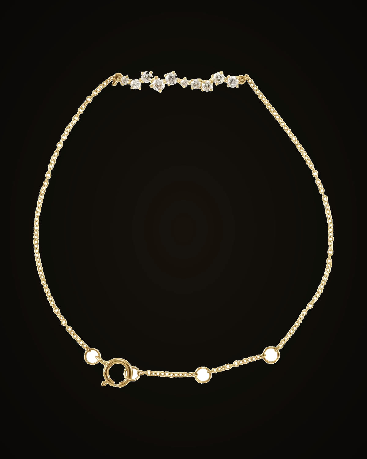 1/3 CTW Natural Diamond Bar Bracelet — 14K Yellow Gold · I1 · H+