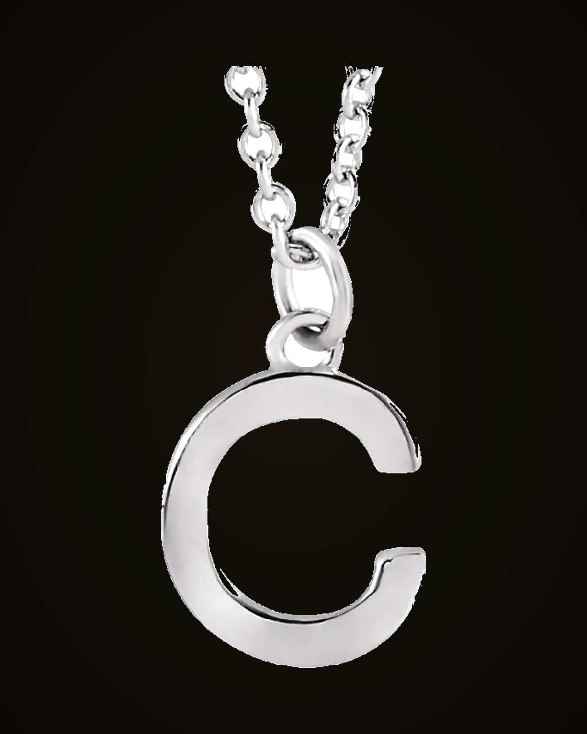 Initial Necklace — Sterling Silver