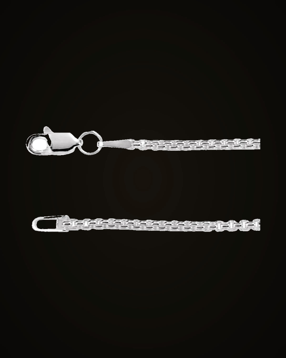 Rounded Box Chain — Sterling Silver