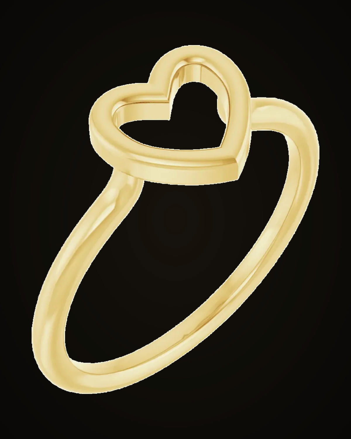 Heart Ring — 14K Yellow Gold · 1.7 mm