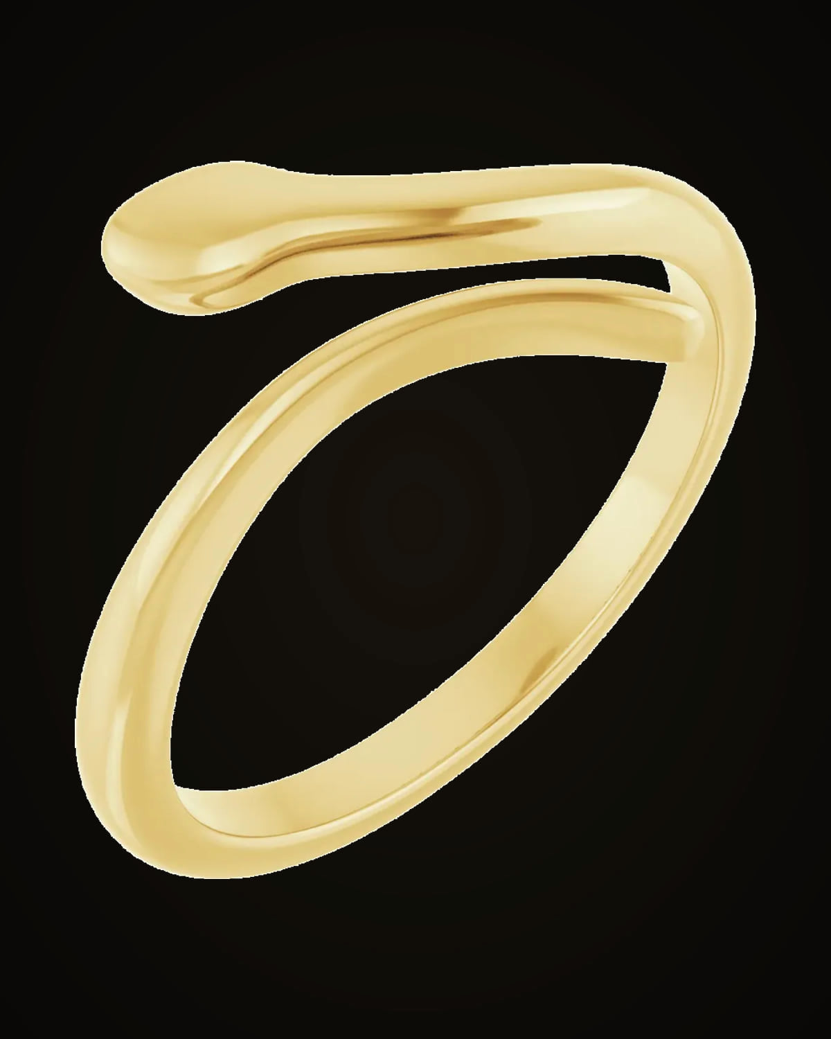Snake Ring — 14K Yellow Gold · 1.85 mm · Size 7.5