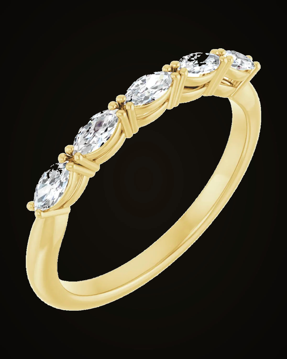1/3 CTW Lab-Grown Diamond Anniversary Band — 14K Yellow Gold · 1.9 mm · VS · F+