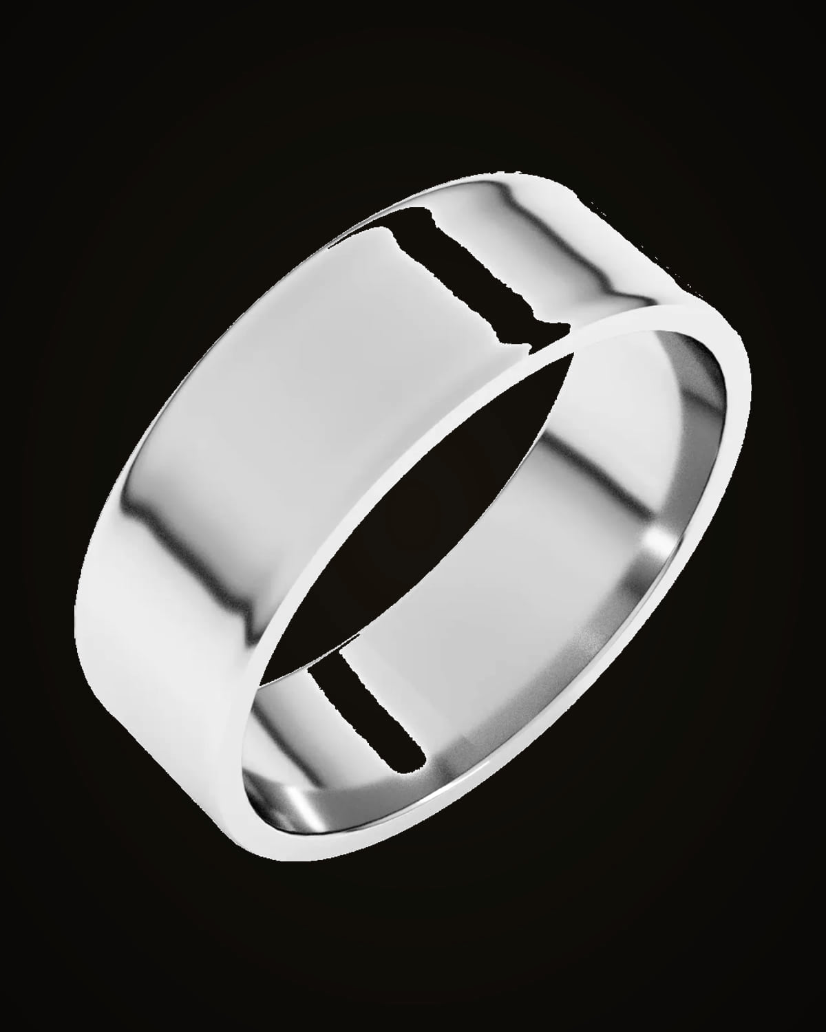 Flat Ultra-Lightweight Band — Sterling Silver · 6 mm · Size 11