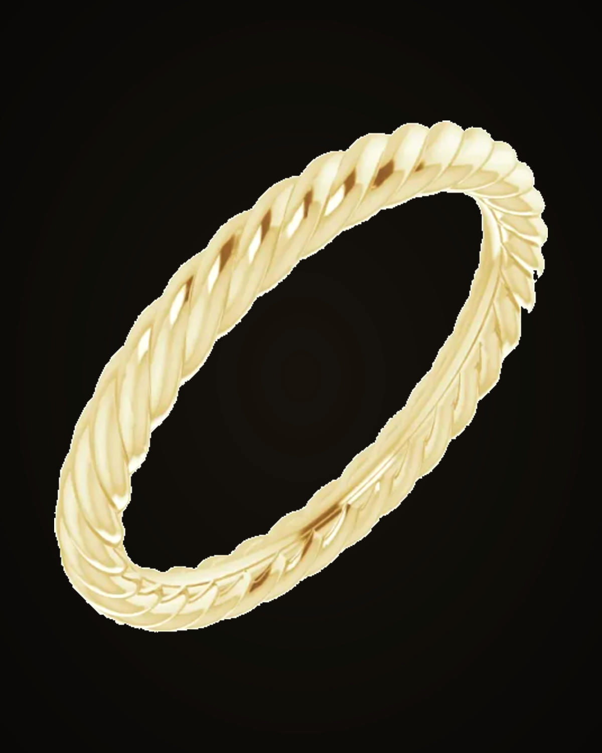 14K Yellow Gold — 2.2 mm · Size 4