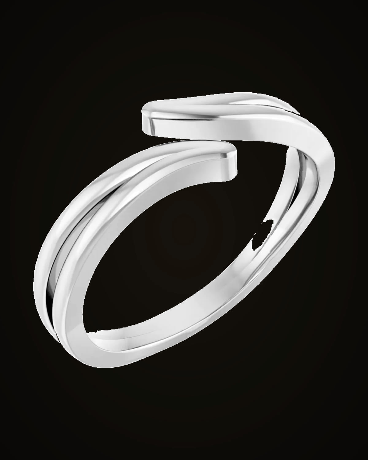 Bypass Ring — Sterling Silver · 1.7 mm · Size 7