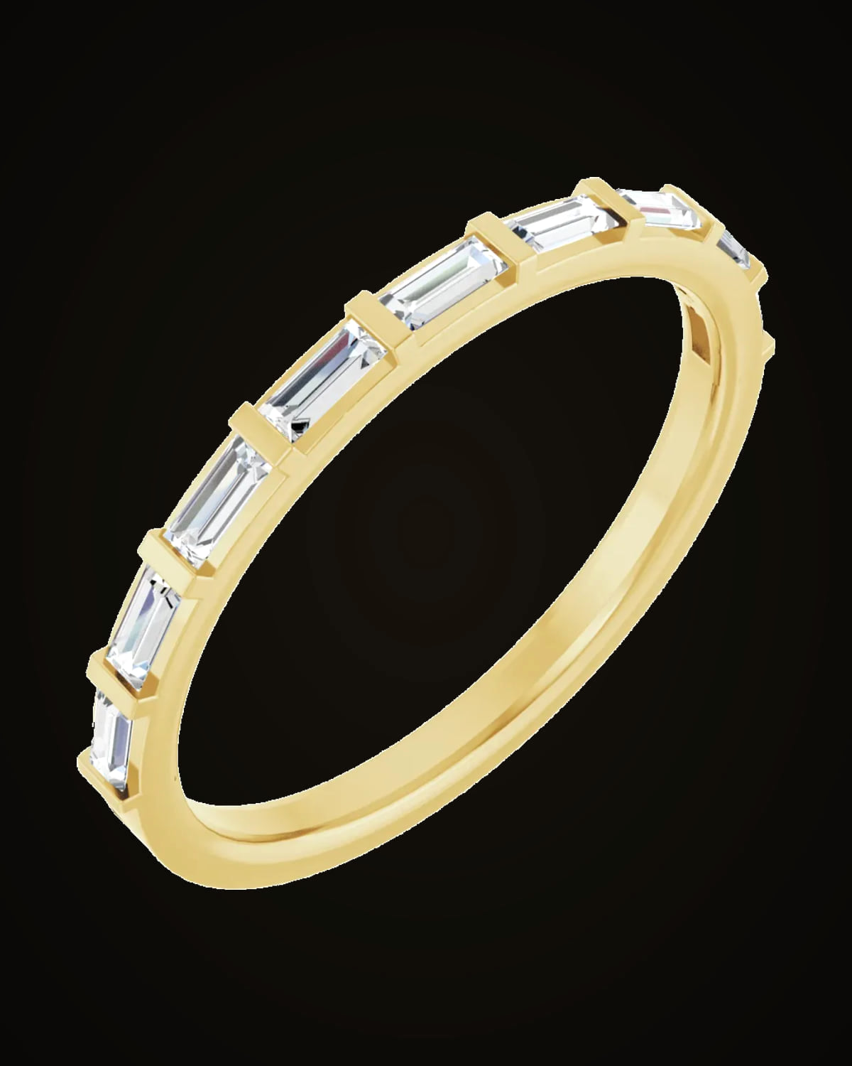 1/4 CTW Lab-Grown Diamond Anniversary Band — 14K Yellow Gold · 1.9 mm · VS · G-H