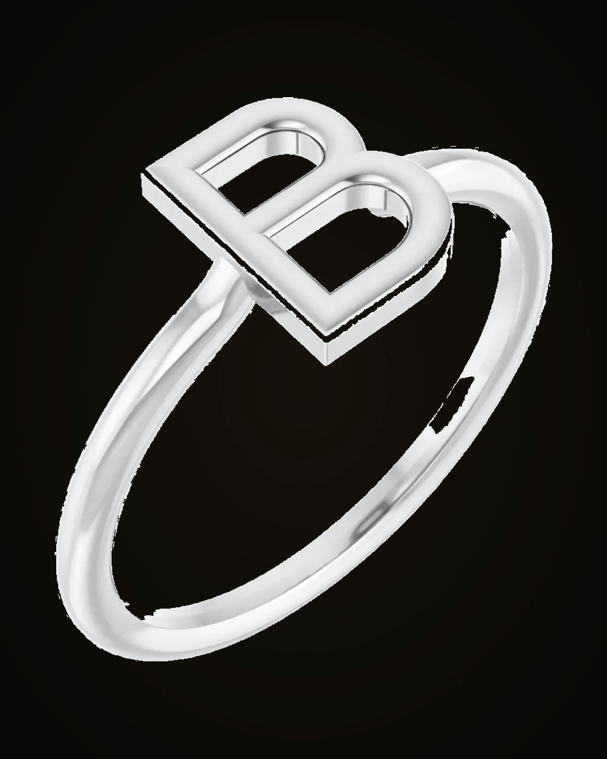 Initial Ring — Sterling Silver · 1.7 mm