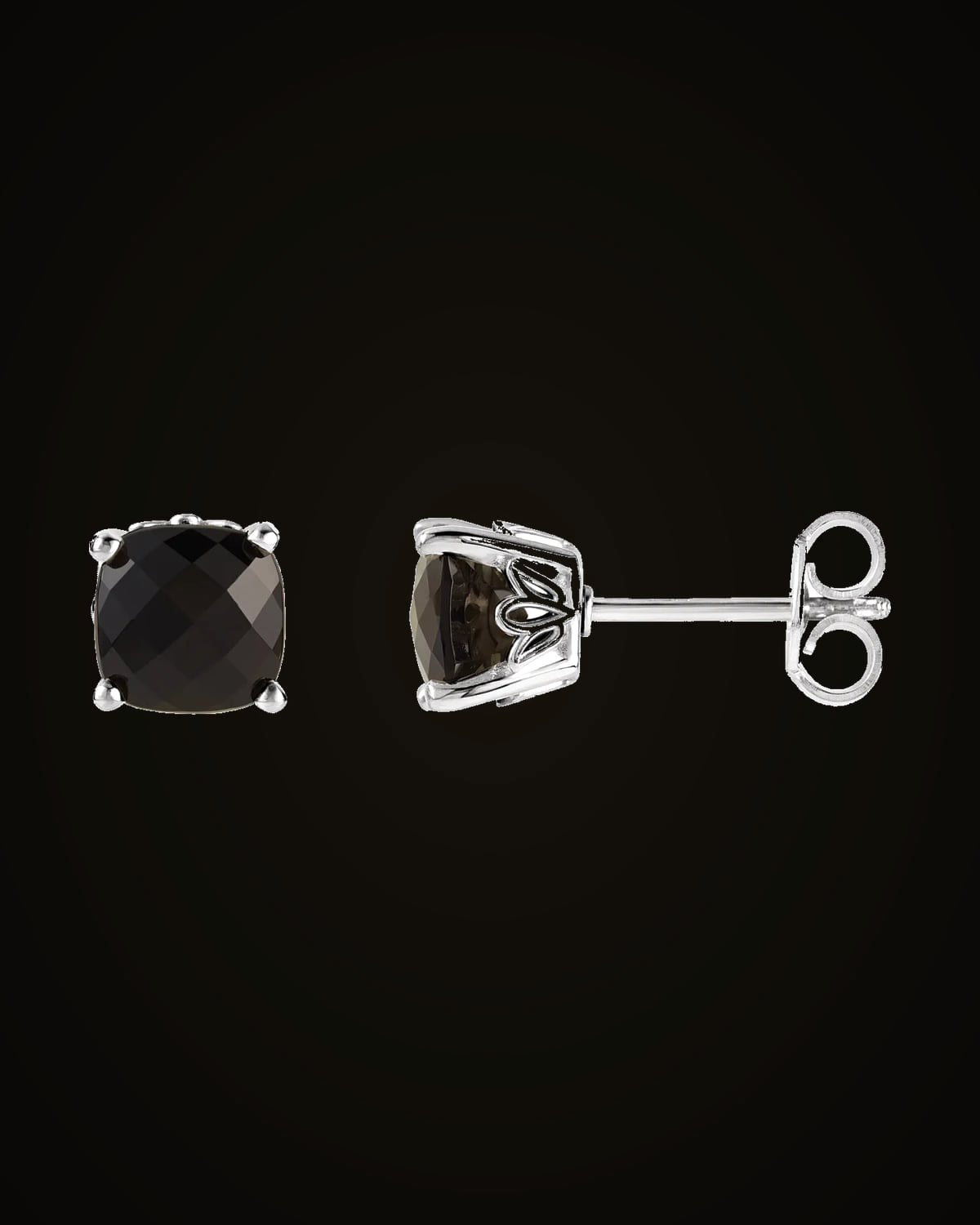 Scroll Earrings — Sterling Silver · 5 x 5 mm