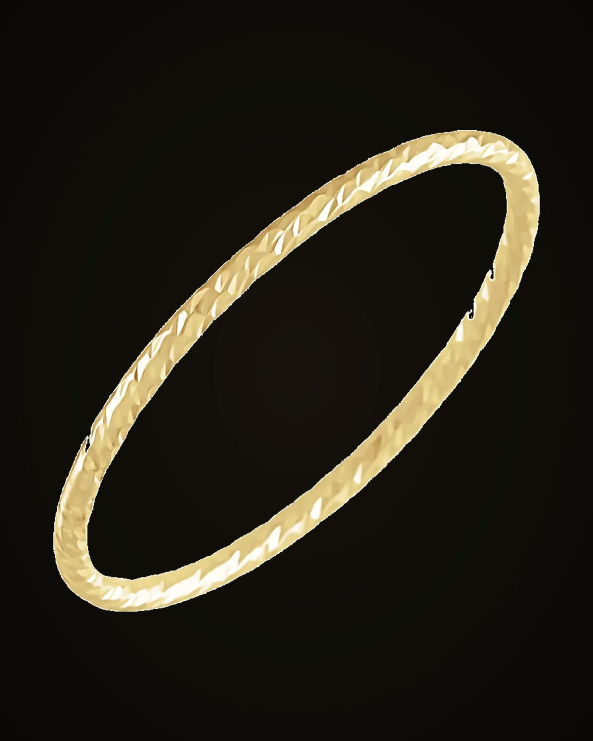 Stackable Design Ring — 14K Yellow Gold · 1 mm · Size 6