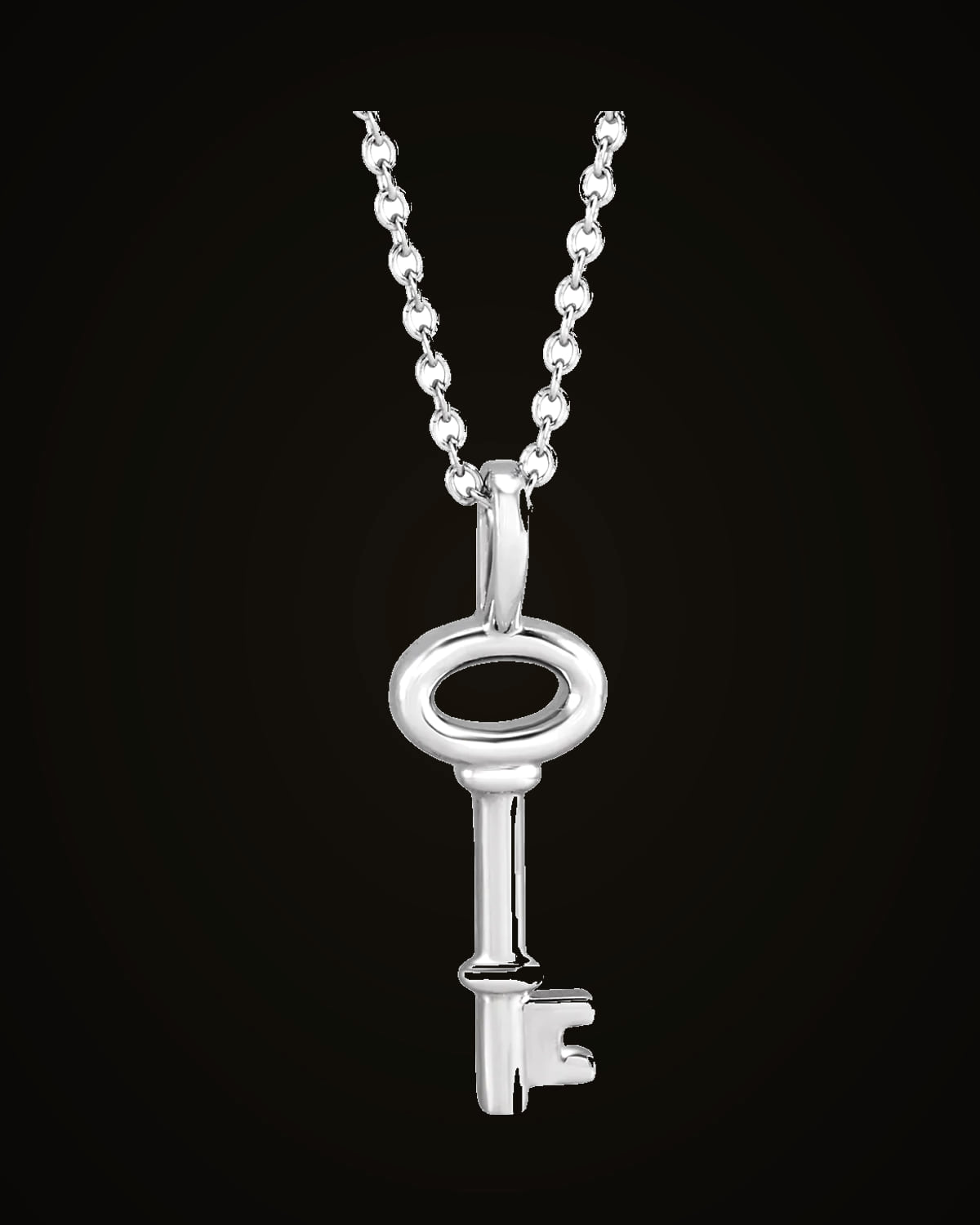 Key Necklace — Sterling Silver