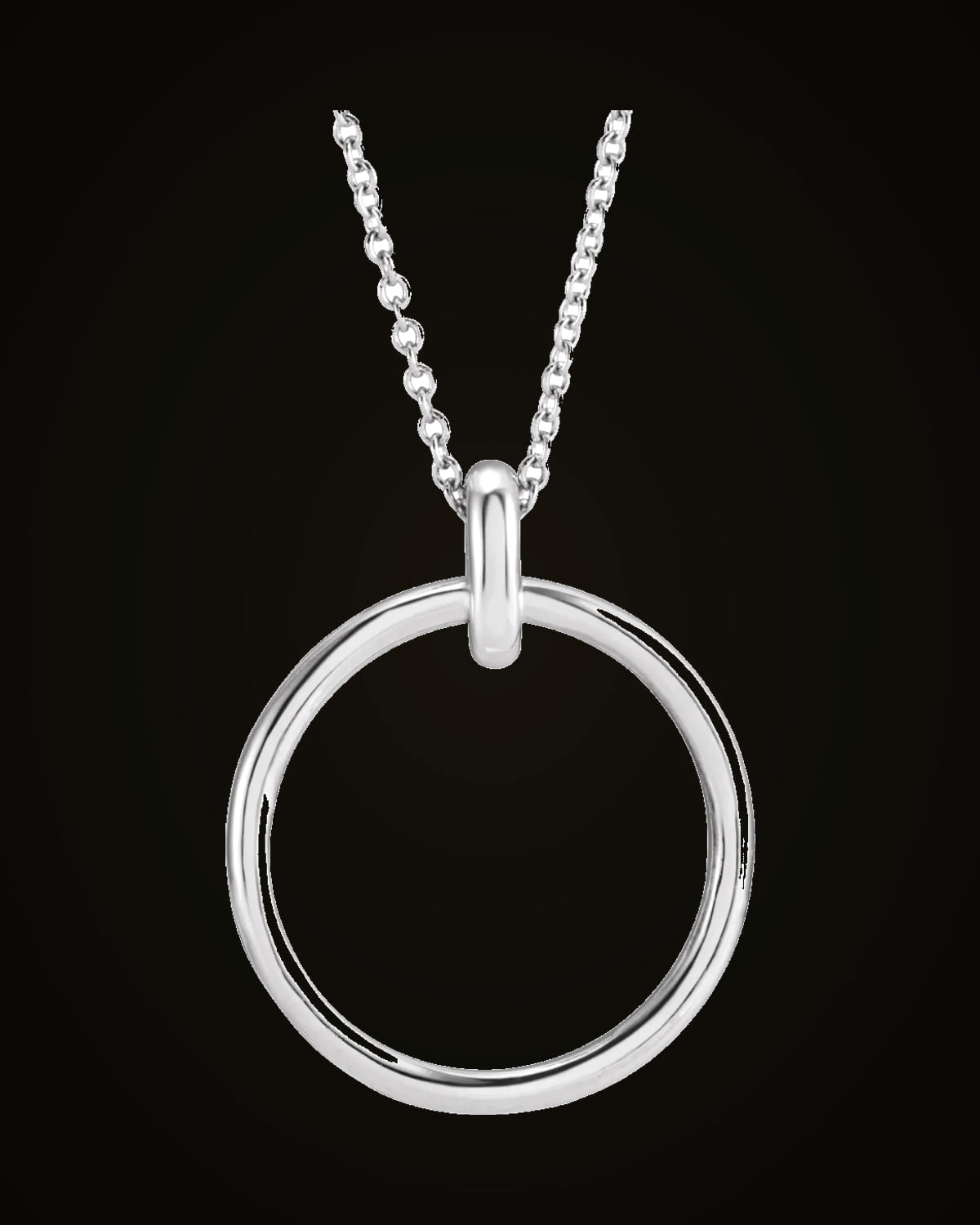Circle Necklace — Sterling Silver