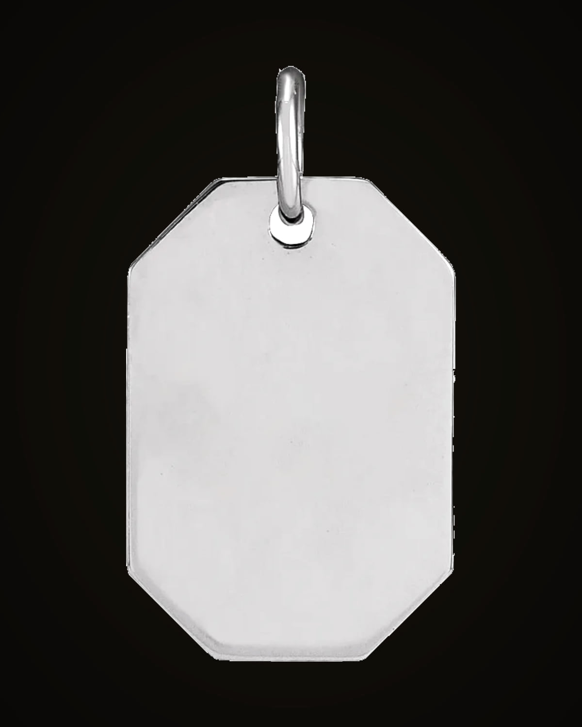Dog Tag Pendant — Sterling Silver