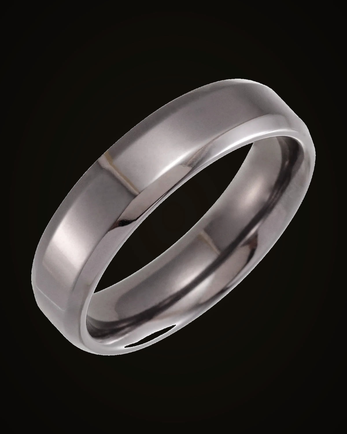 Beveled-Edge Comfort-Fit Band — Tantalum · 6 mm · Size 11.5
