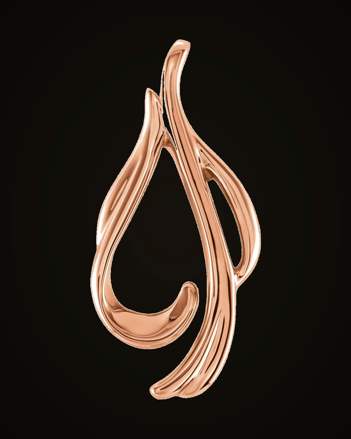 Freeform Pendant — 14K Rose Gold