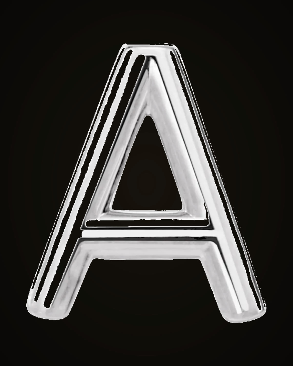 Initial Earring — Sterling Silver