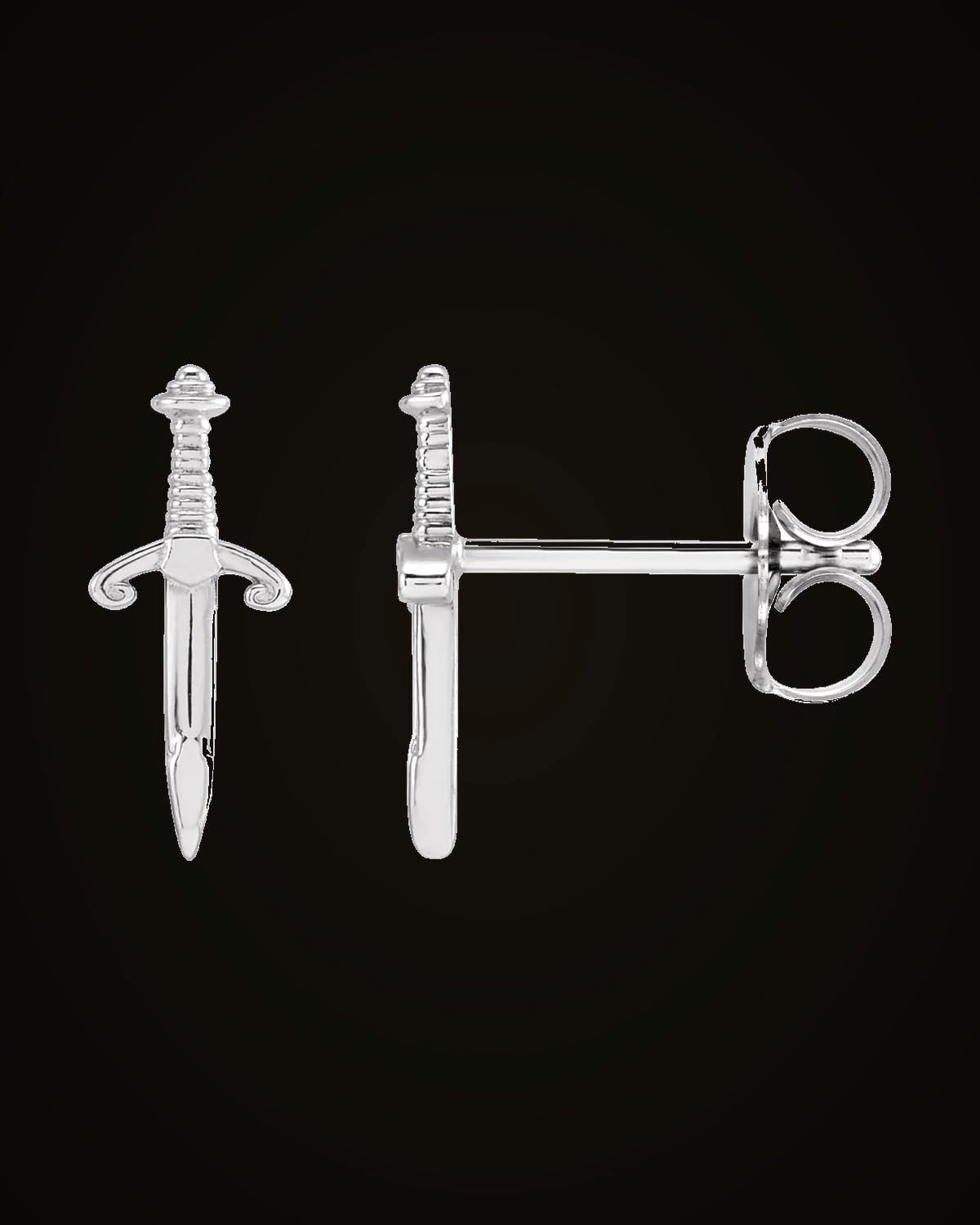 Dagger Earrings — Sterling Silver