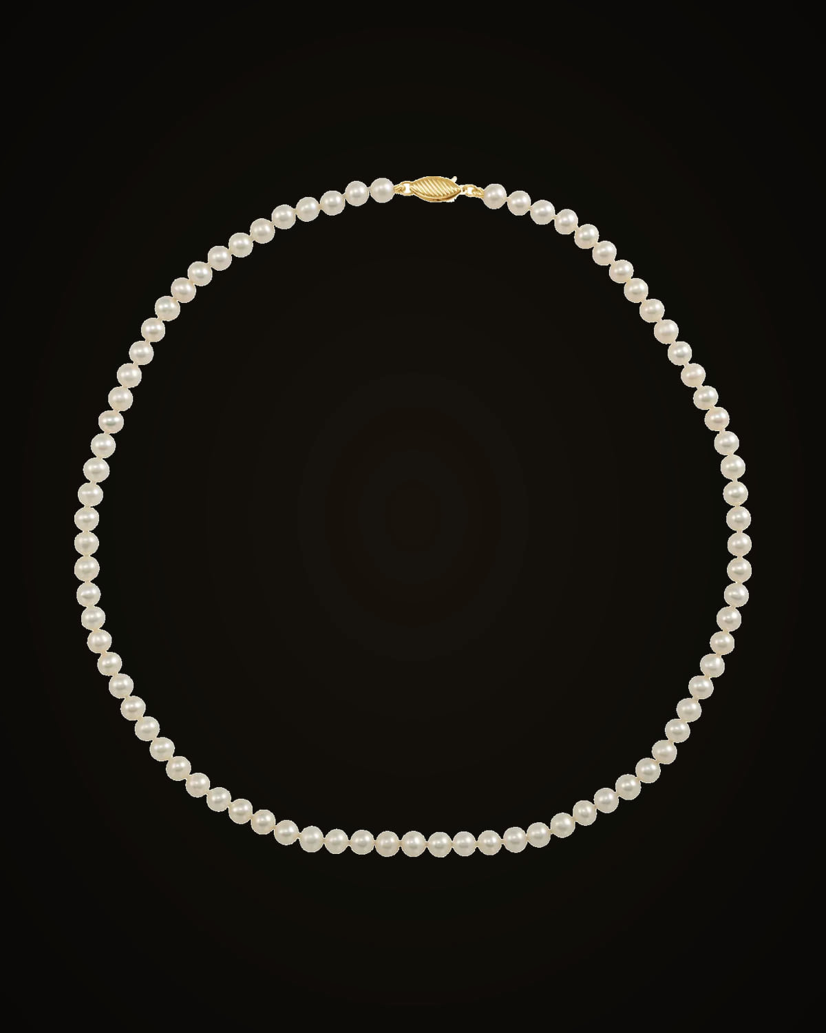 Cultured White Freshwater Pearl Necklace — 14K Yellow Gold · Cultured Freshwater Pearl