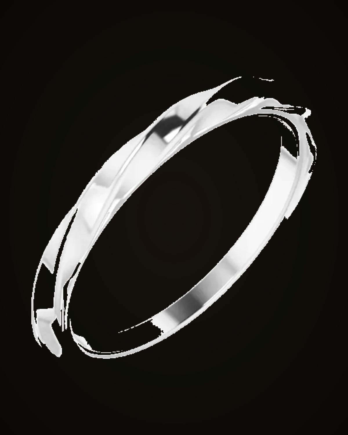 Twisted Stackable Ring — Sterling Silver · 1.5 mm