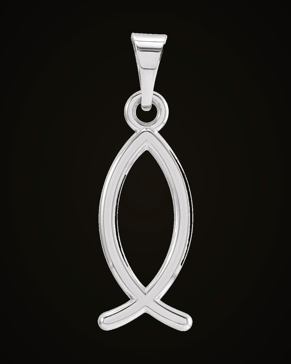 Ichthus (Fish) Pendant — Sterling Silver
