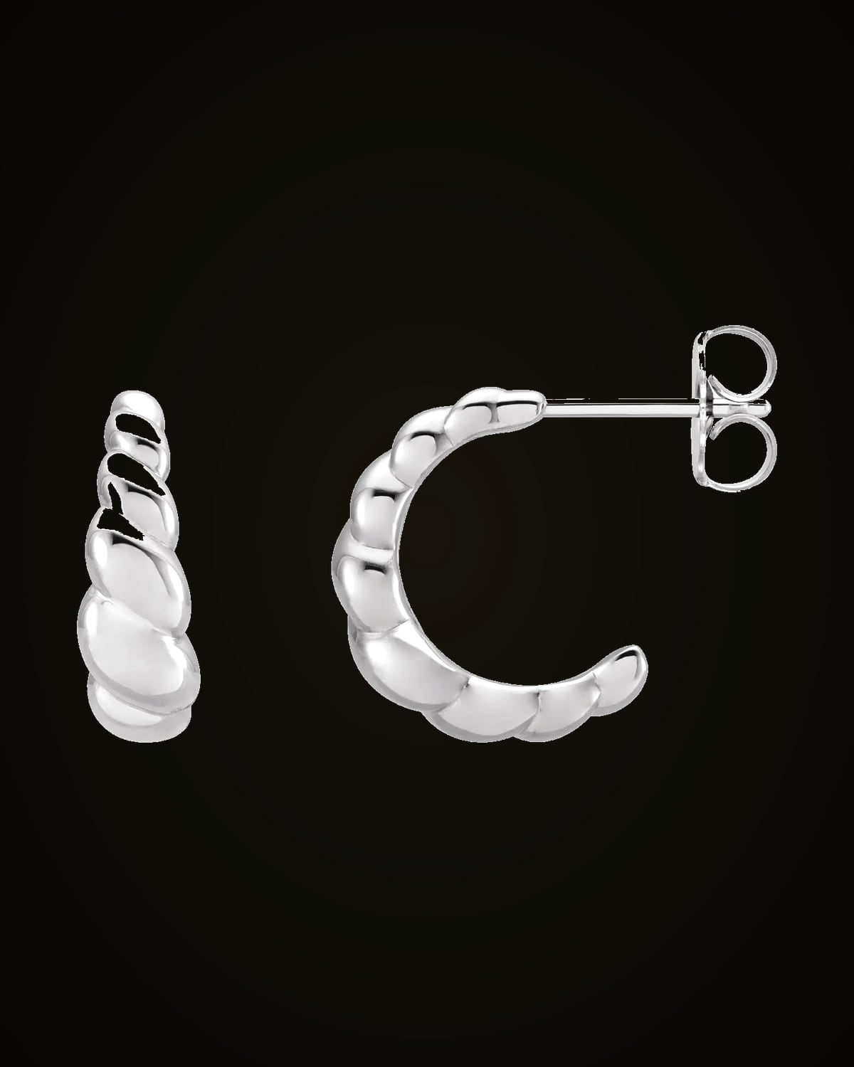 Hoop Earrings — Sterling Silver