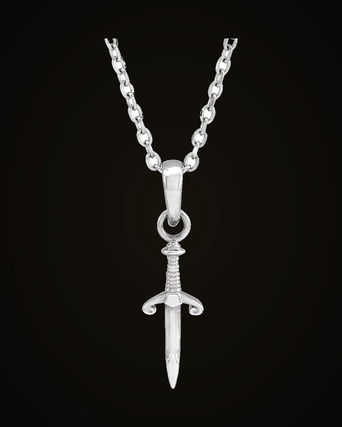 Dagger Necklace — Sterling Silver