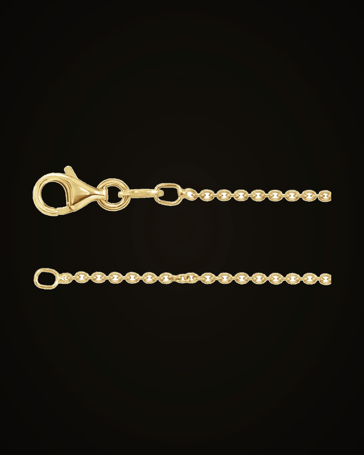 Cable Chain — 18K Yellow Gold-Plated on 18K Yellow Gold-Plated Sterling Silver