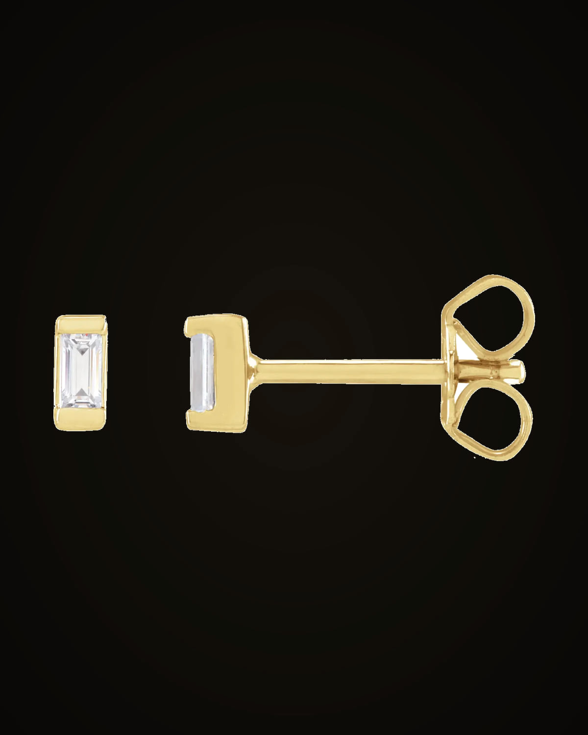 0.08 CTW Lab-Grown Diamond Earrings — 14K Yellow Gold
