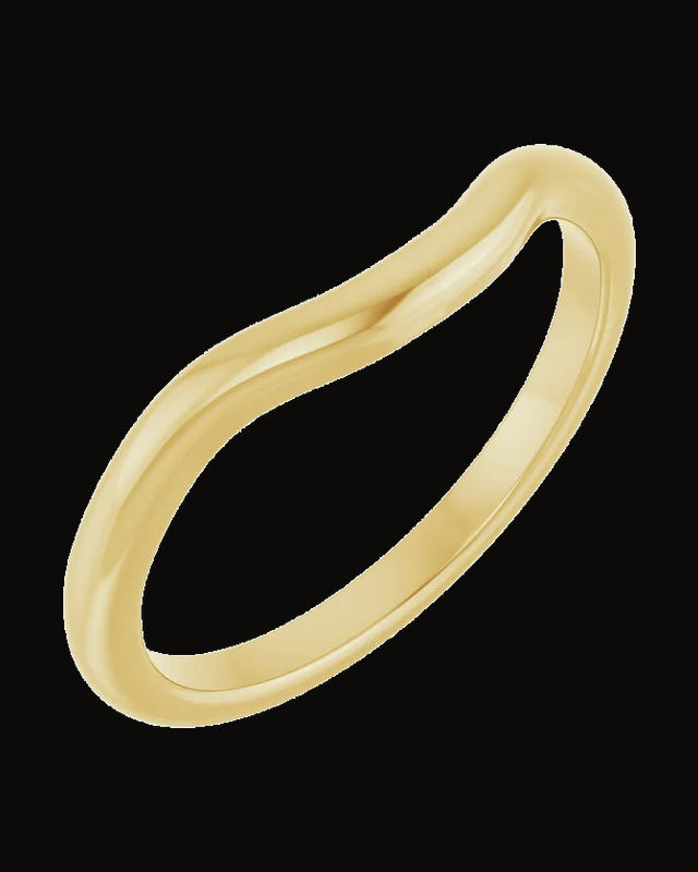 Solitaire Split-Shank Engagement Ring or Band — 14K Yellow Gold · 1.7 mm