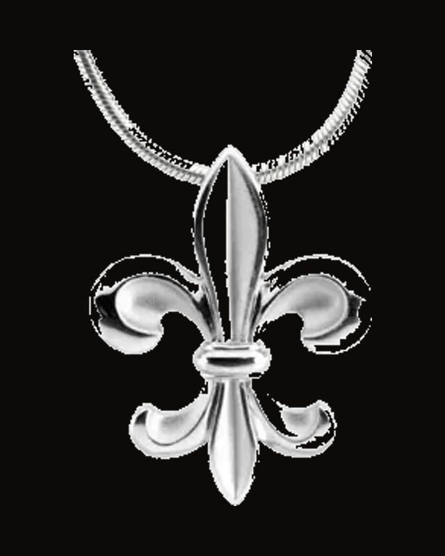Fleur-de-lis Necklace — Sterling Silver