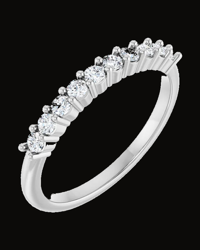 Milestone Anniversary Band — 14K White / Yellow Gold · 1.54 mm