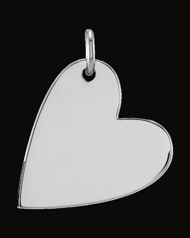 Engravable Heart Necklace or Pendant