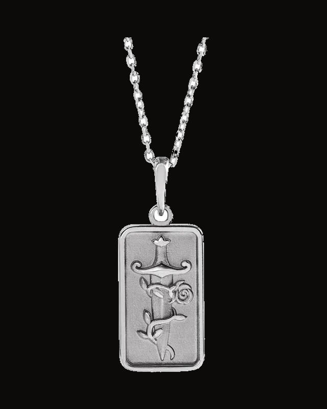 Dagger & Rose Necklace or Pendant — Sterling Silver