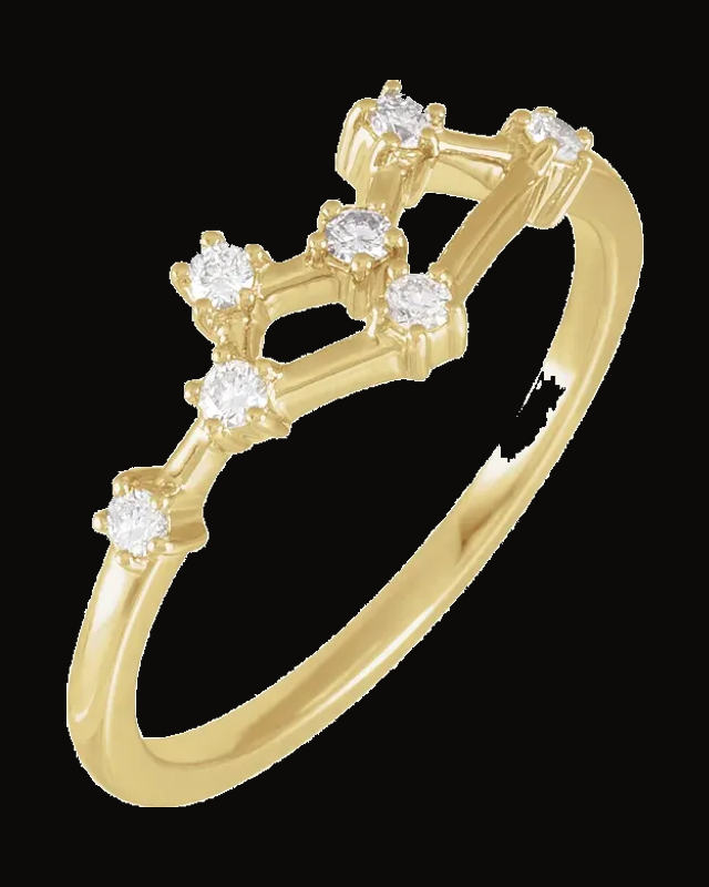 Constellation Zodiac Ring — 14K Yellow Gold