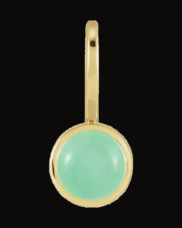Cabochon Charm/Pendant — 14K Yellow Gold