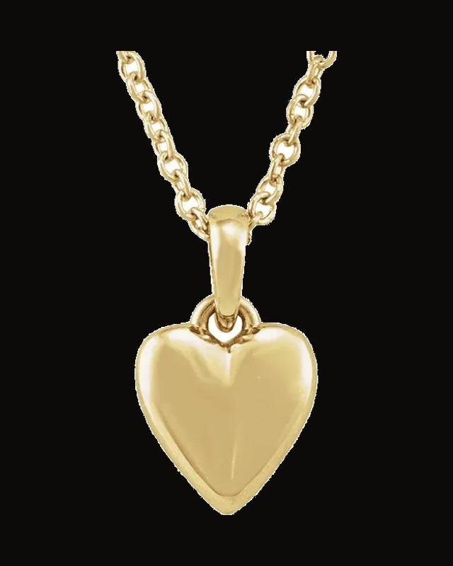 Youth Heart Necklace — 14K Yellow Gold