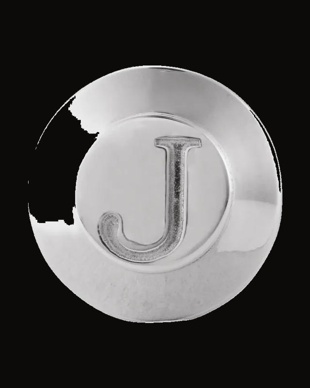 Engravable Tuxedo Stud — Sterling Silver