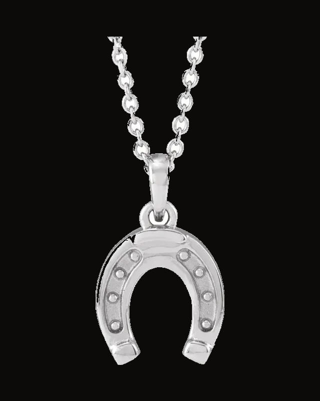 Horseshoe Necklace or Pendant — Sterling Silver