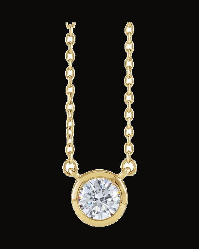 1/2 CTW Lab-Grown Diamond Adjustable Necklace